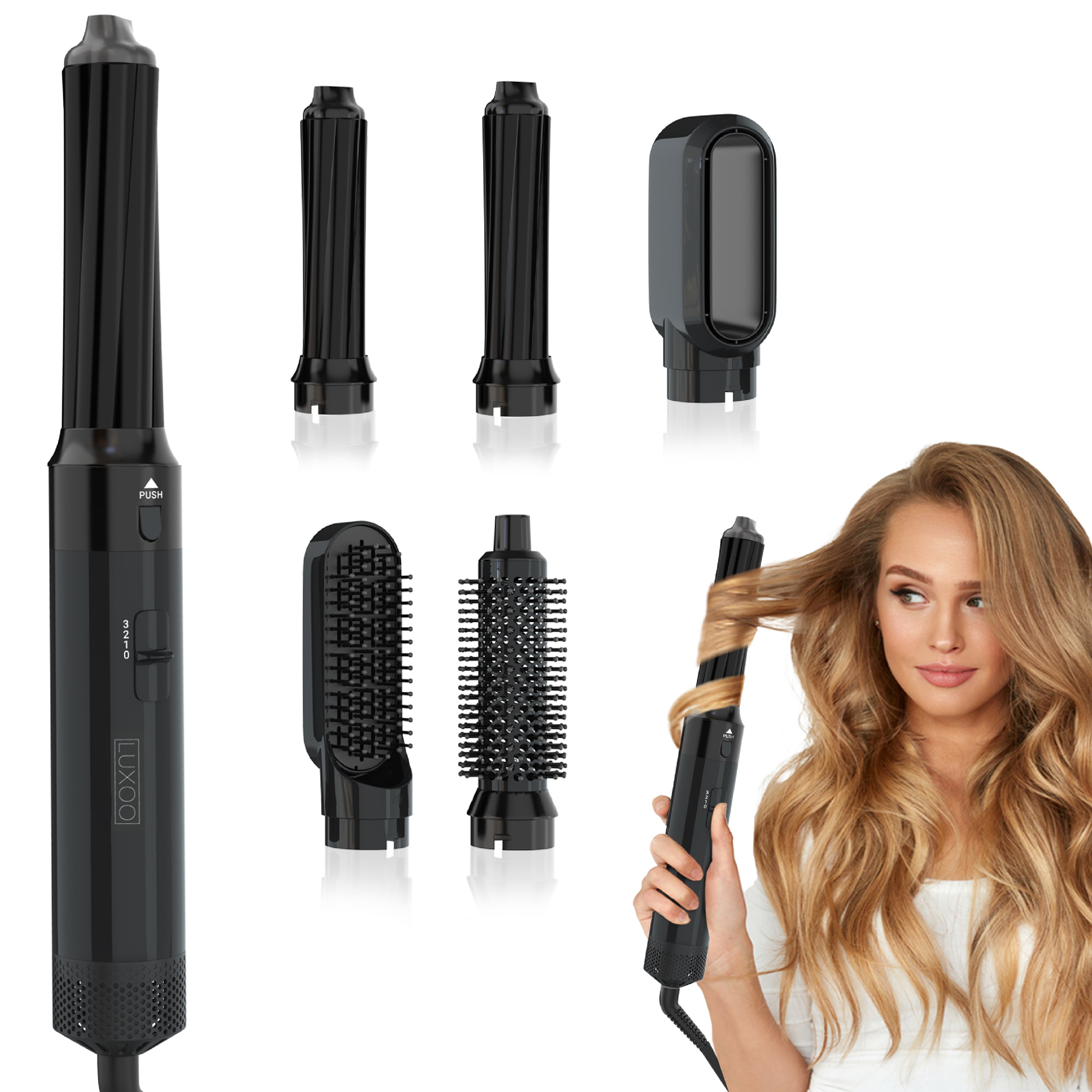 Luxoo Airstyler zwart