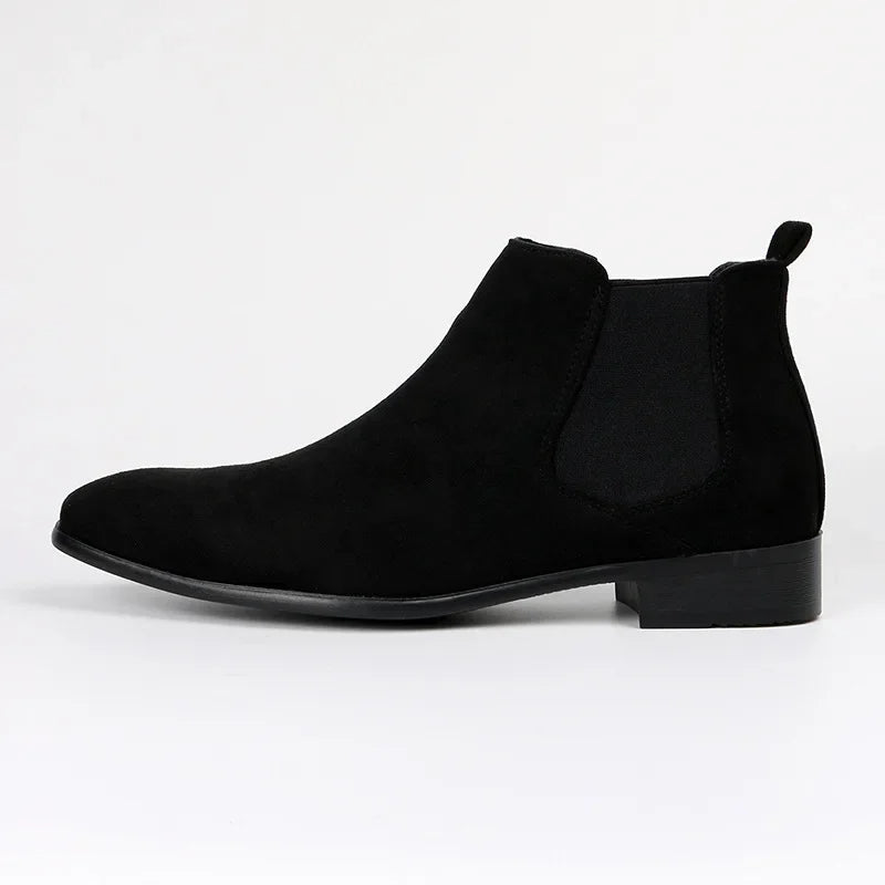 Men’s Elegant Suede Chelsea Boots – Minimalist Design, Maximum Style