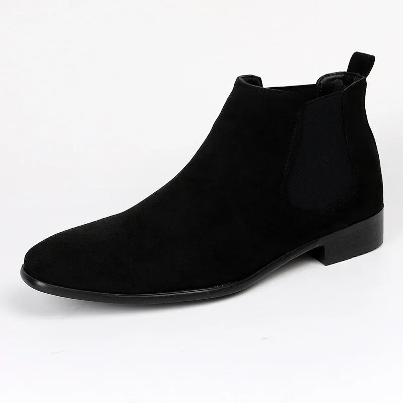 Men’s Elegant Suede Chelsea Boots – Minimalist Design, Maximum Style