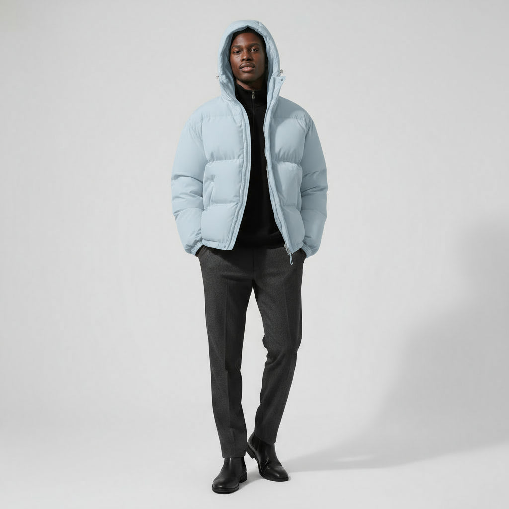 Men’s Essential Puffer Jacket – Warm Lightweight