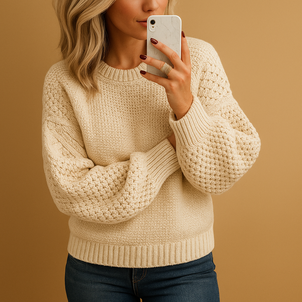 Women’s Warm Knitted Jumper – Elegant and Comfortable Fit