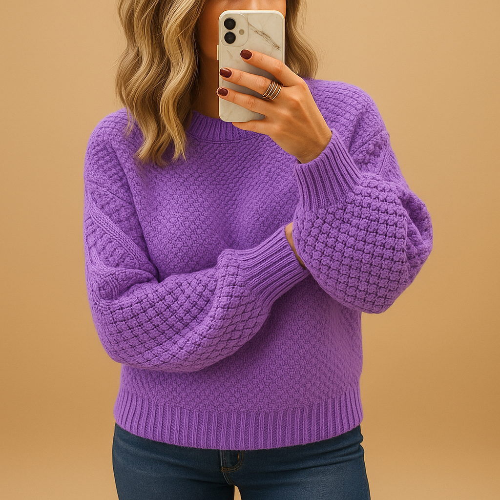Women’s Warm Knitted Jumper – Elegant and Comfortable Fit
