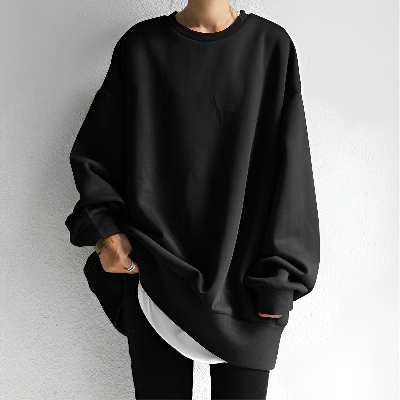 Ultra-Soft Oversized Crewneck Sweatshirt – Relaxed Streetwear Fit