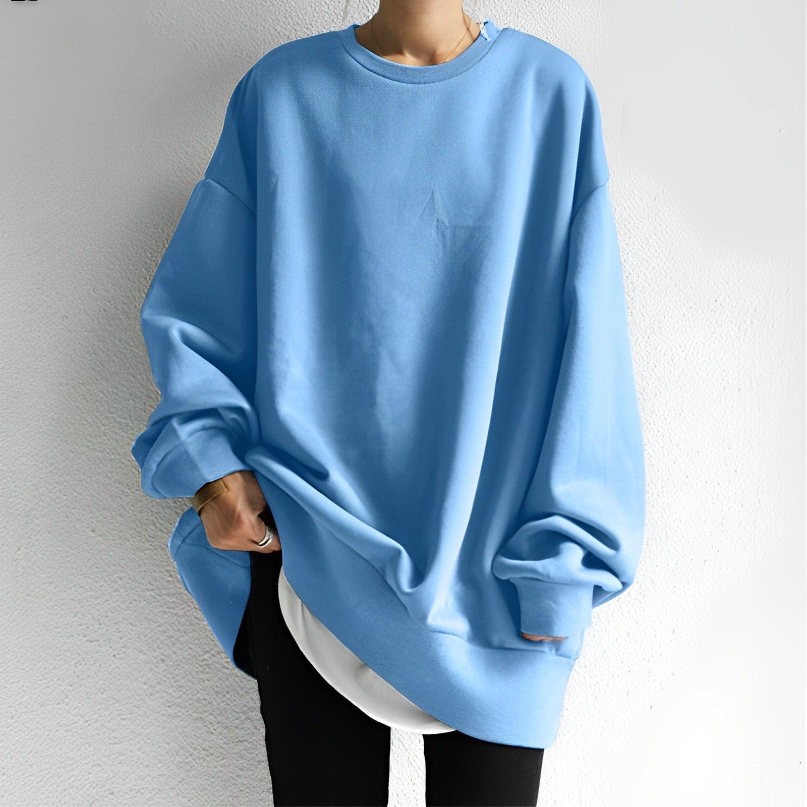 Ultra-Soft Oversized Crewneck Sweatshirt – Relaxed Streetwear Fit