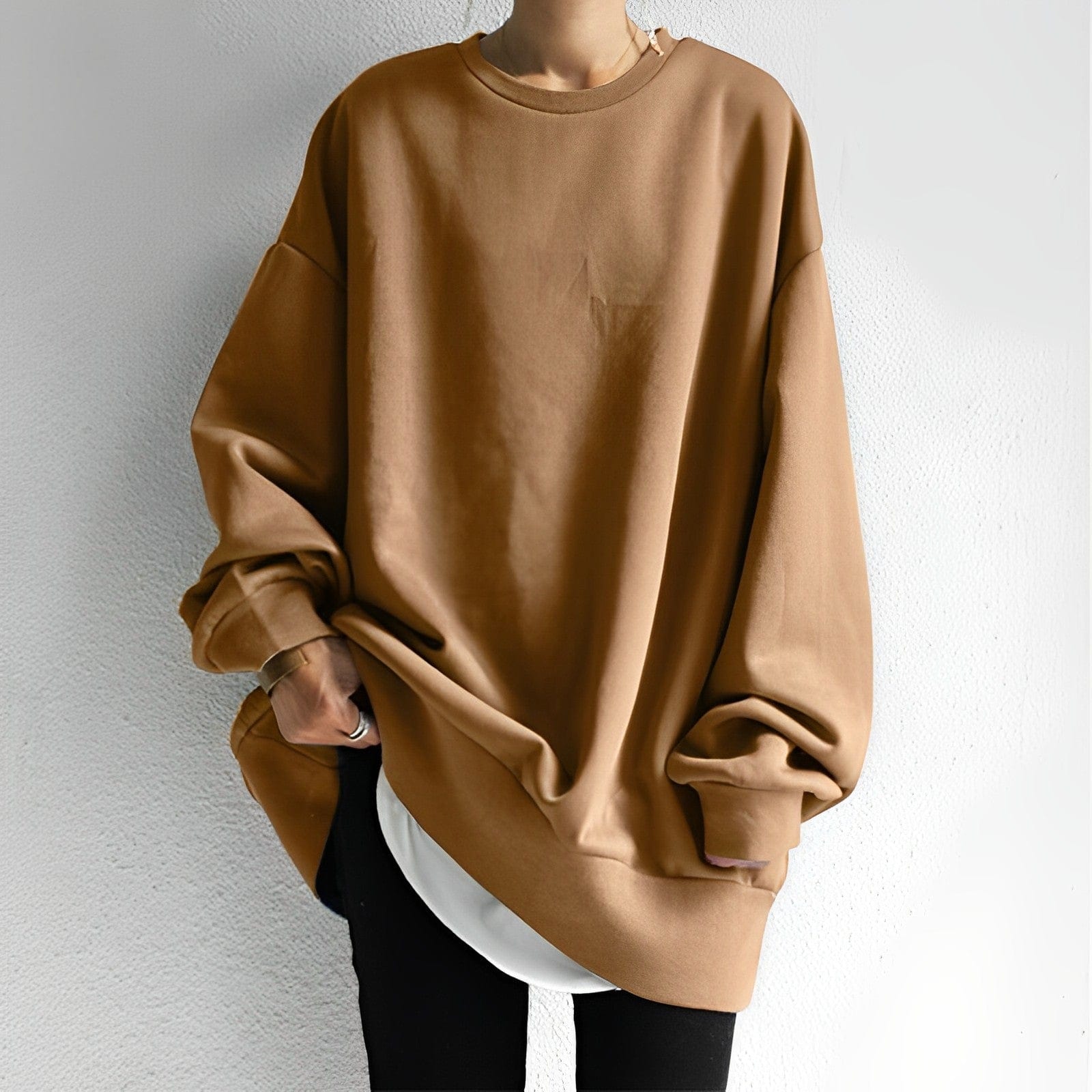 Ultra-Soft Oversized Crewneck Sweatshirt – Relaxed Streetwear Fit