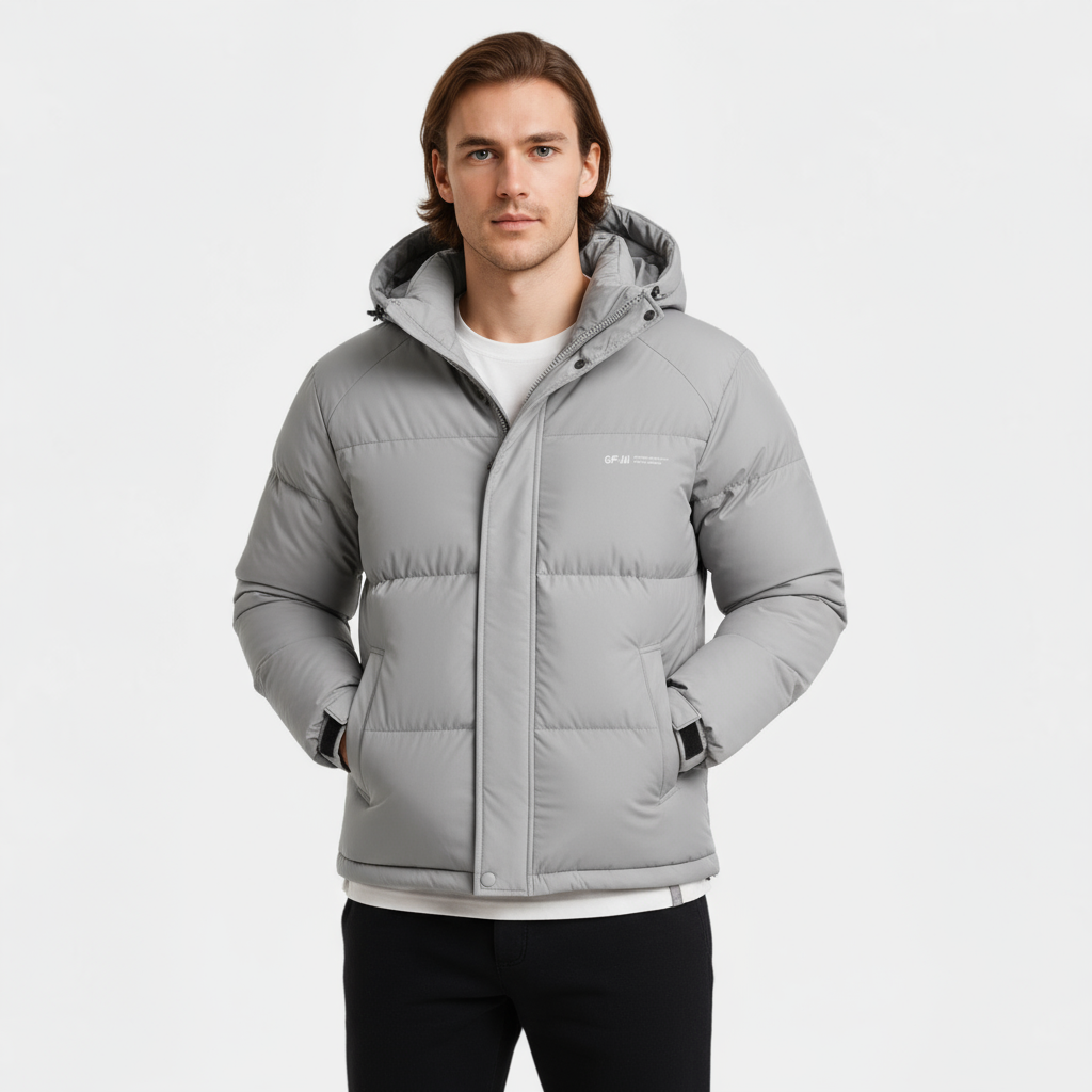 Men’s Insulated Puffer Jacket – Ultra-Warm, Windproof & Winter Essential