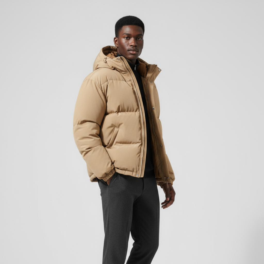 Men’s Essential Puffer Jacket – Warm Lightweight