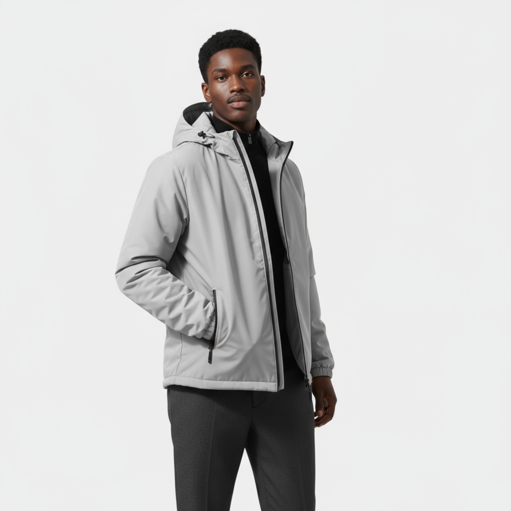Men’s Lightweight Hooded Windbreaker – Water-Resistant, Breathable & Everyday Ready