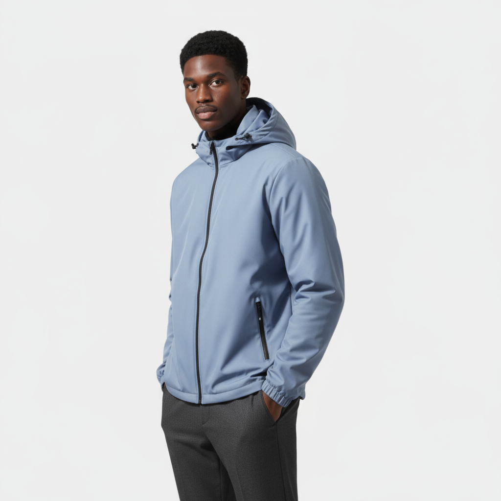 Men’s Lightweight Hooded Windbreaker – Water-Resistant, Breathable & Everyday Ready