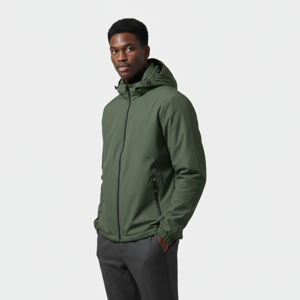 Men’s Lightweight Hooded Windbreaker – Water-Resistant, Breathable & Everyday Ready