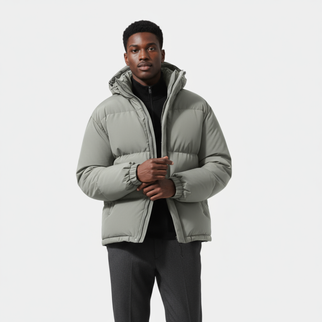 Men’s Essential Puffer Jacket – Warm Lightweight