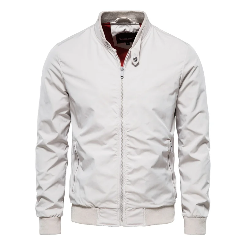 Men’s Modern Stand Collar Jacket – Sleek Fit & Everyday Versatility
