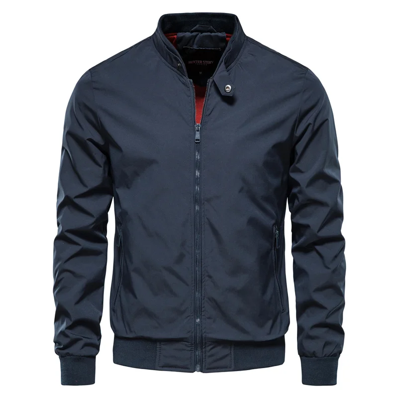 Men’s Modern Stand Collar Jacket – Sleek Fit & Everyday Versatility