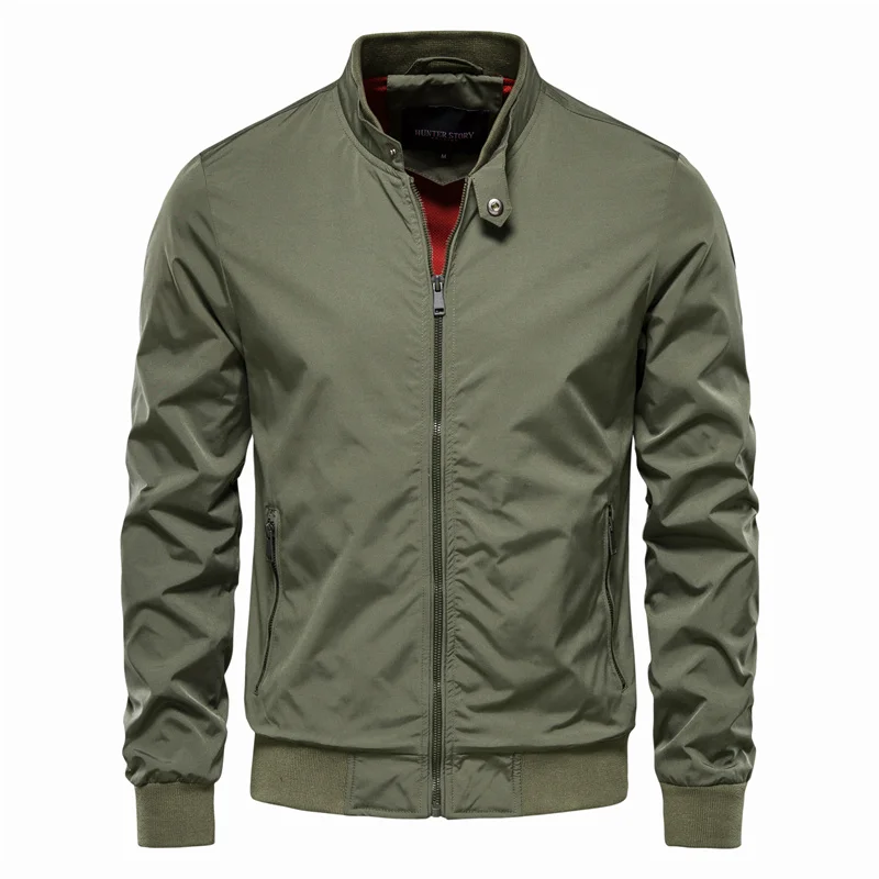 Men’s Modern Stand Collar Jacket – Sleek Fit & Everyday Versatility