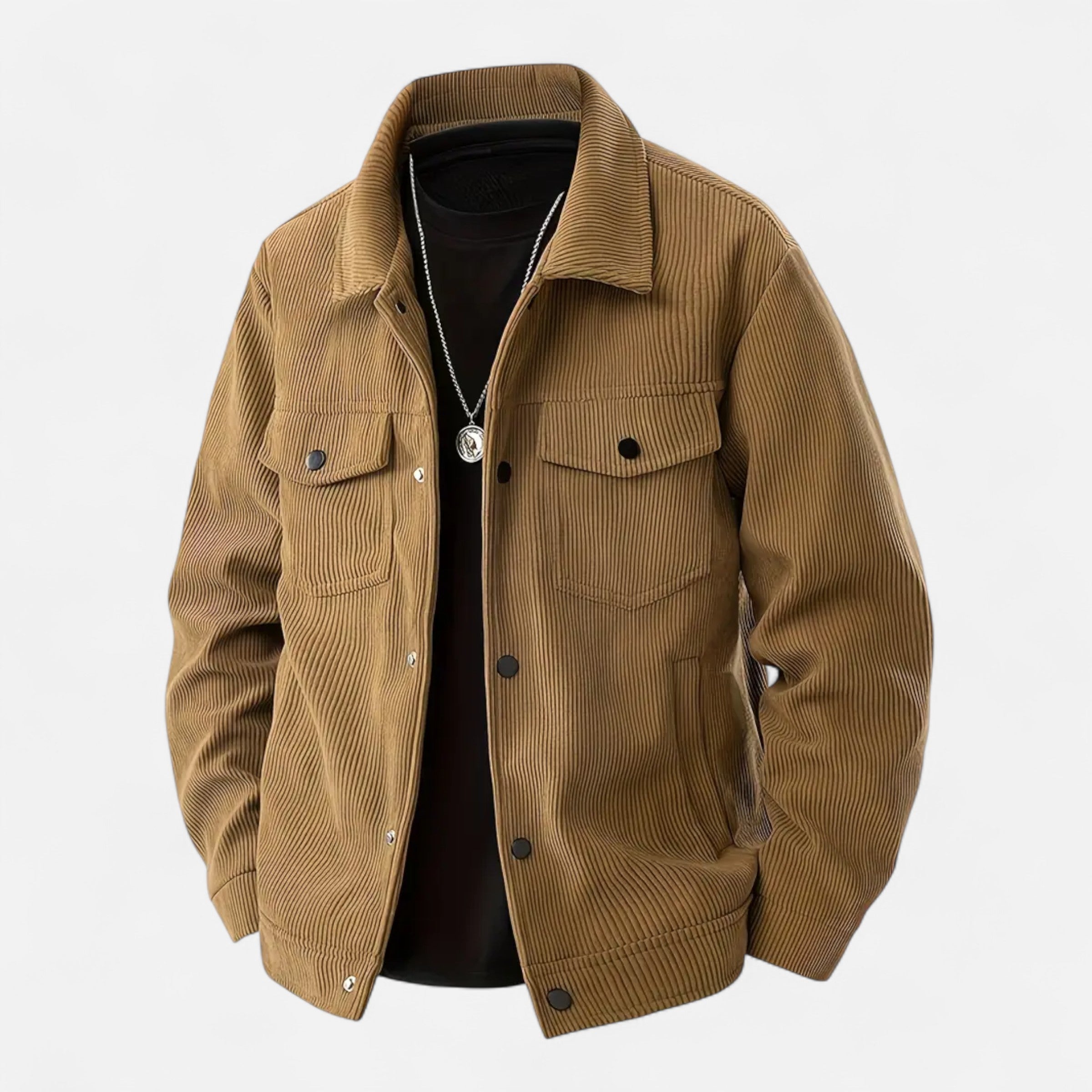 Corduroy Essential Jacket – Soft-Touch Overshirt for Men