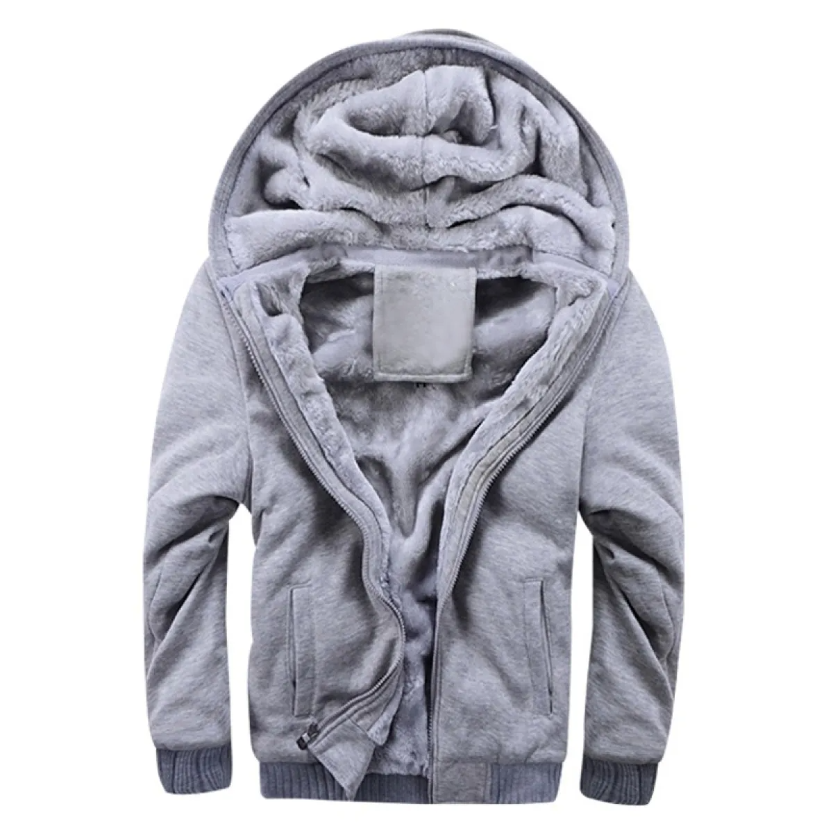 Men’s Ultra-Warm Sherpa Fleece Hoodie – Thick, Soft & Winter Ready