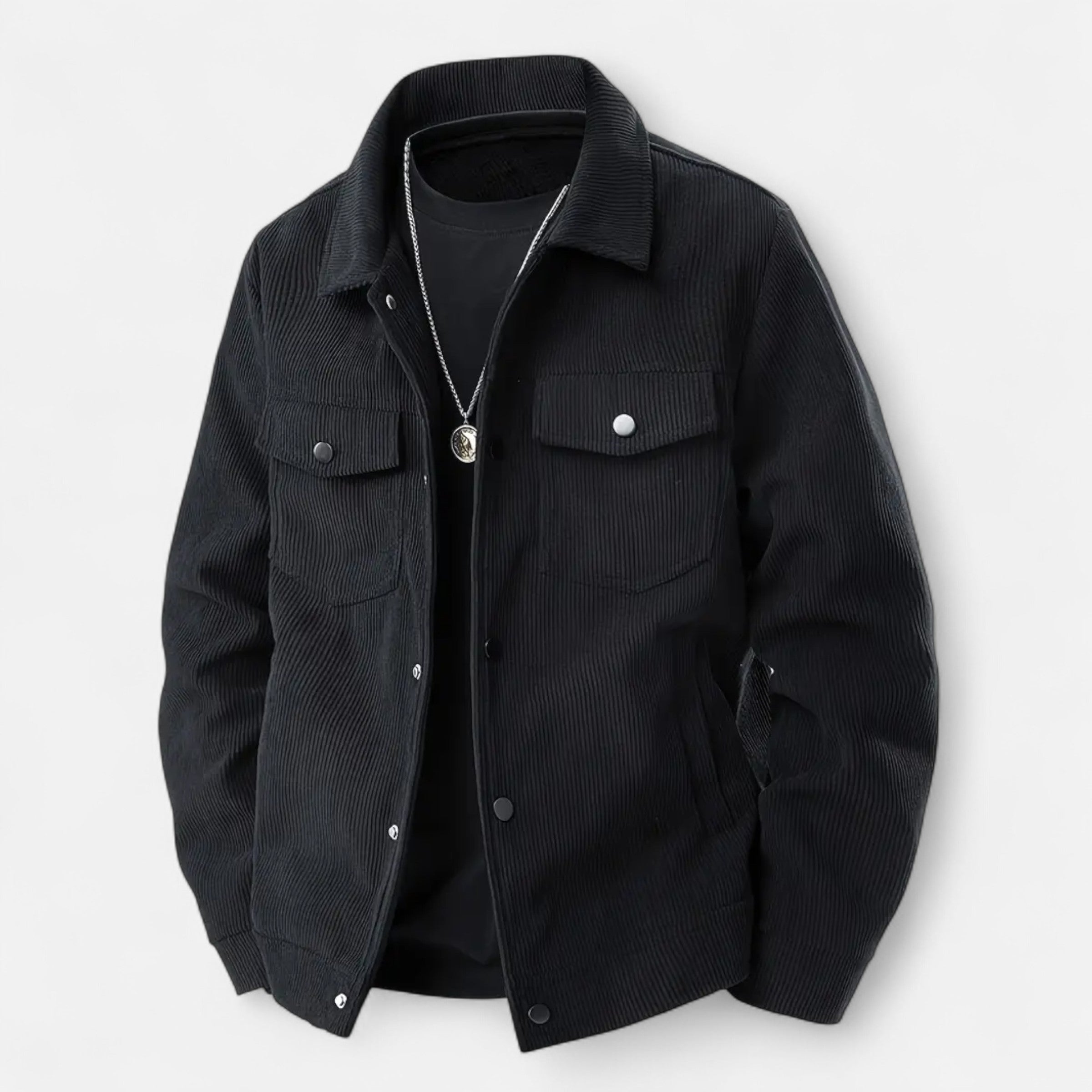 Corduroy Essential Jacket – Soft-Touch Overshirt for Men