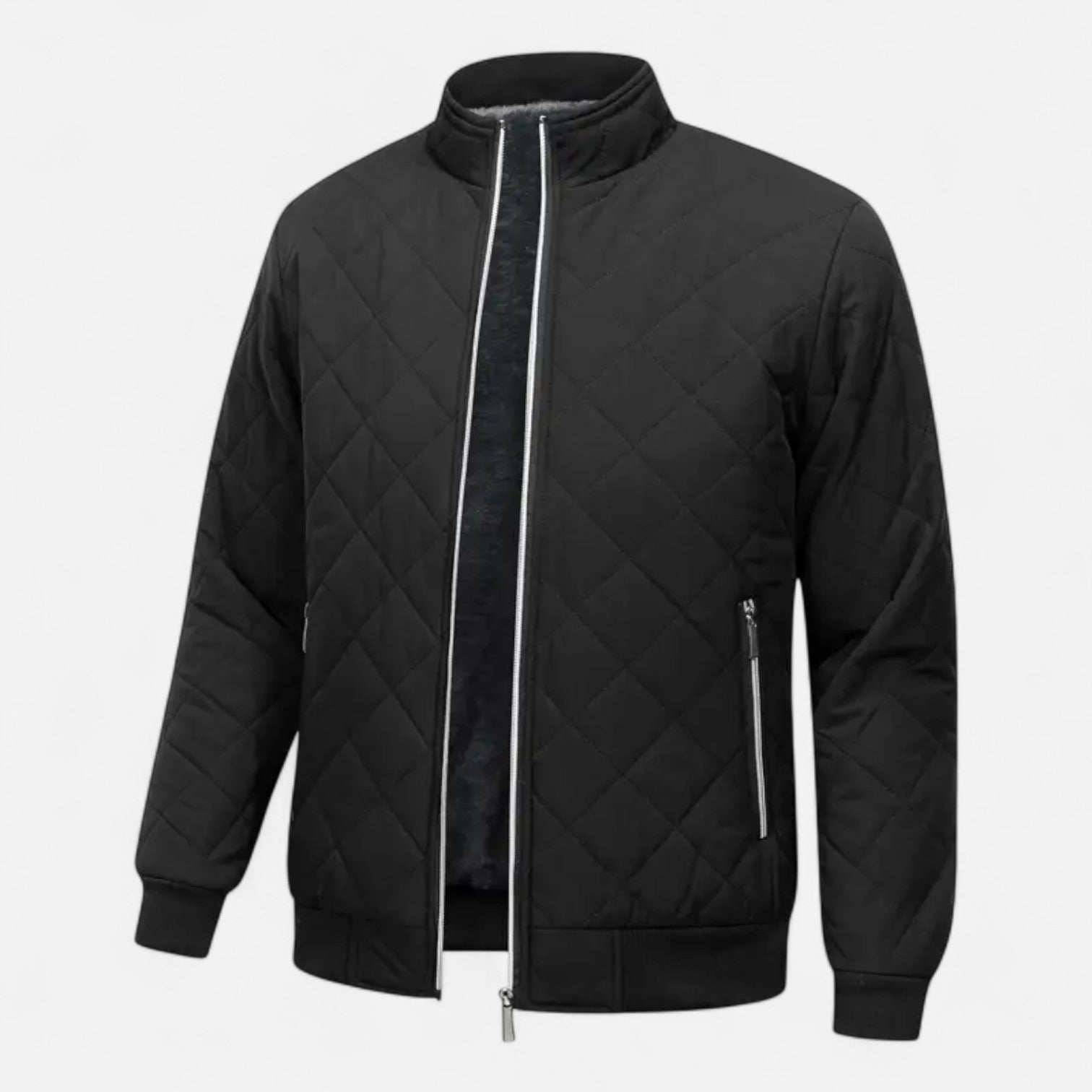 Dorevelle | Men’s Quilted Jacket – Fleece-Lined Elegance