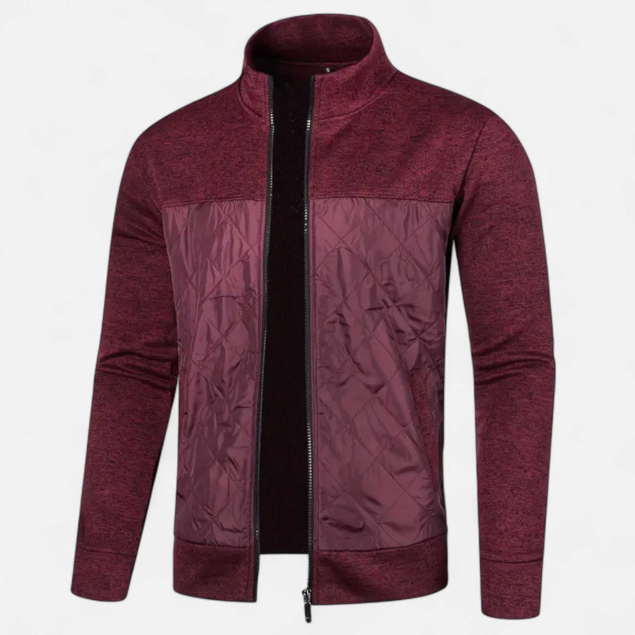 Dorevelle | Men’s Zip Jacket – Refined Knit Autumn Elegance
