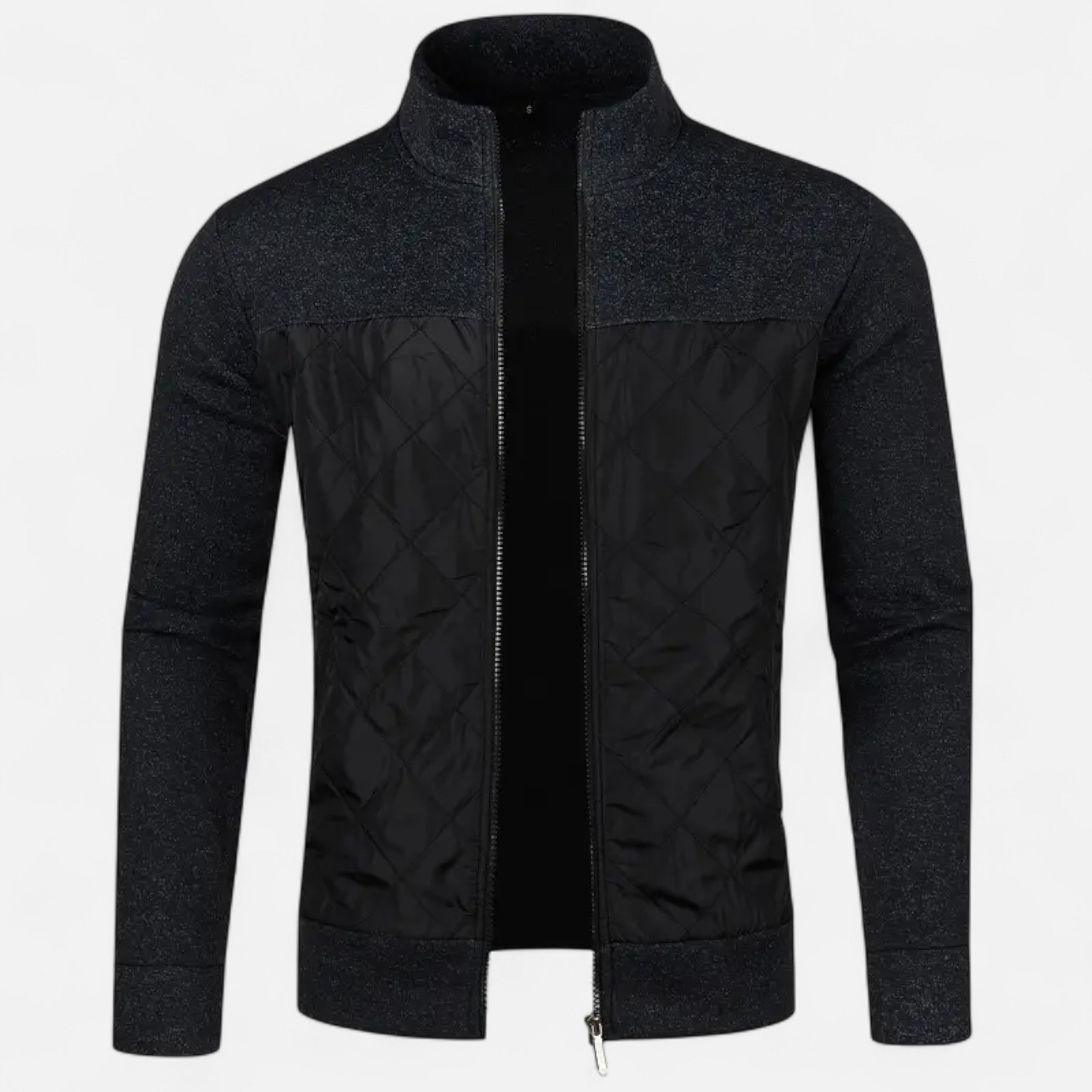Dorevelle | Men’s Zip Jacket – Refined Knit Autumn Elegance
