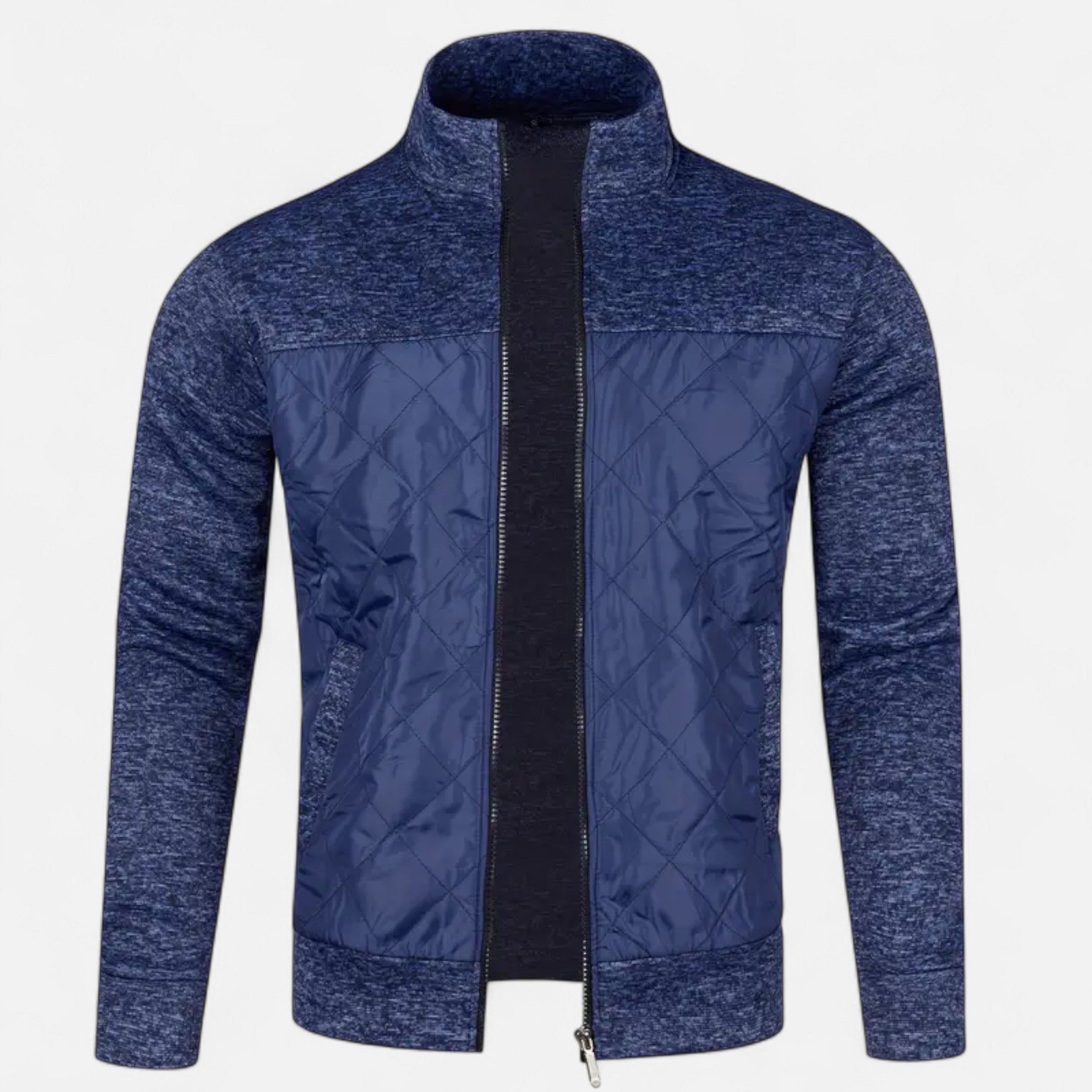 Dorevelle | Men’s Zip Jacket – Refined Knit Autumn Elegance
