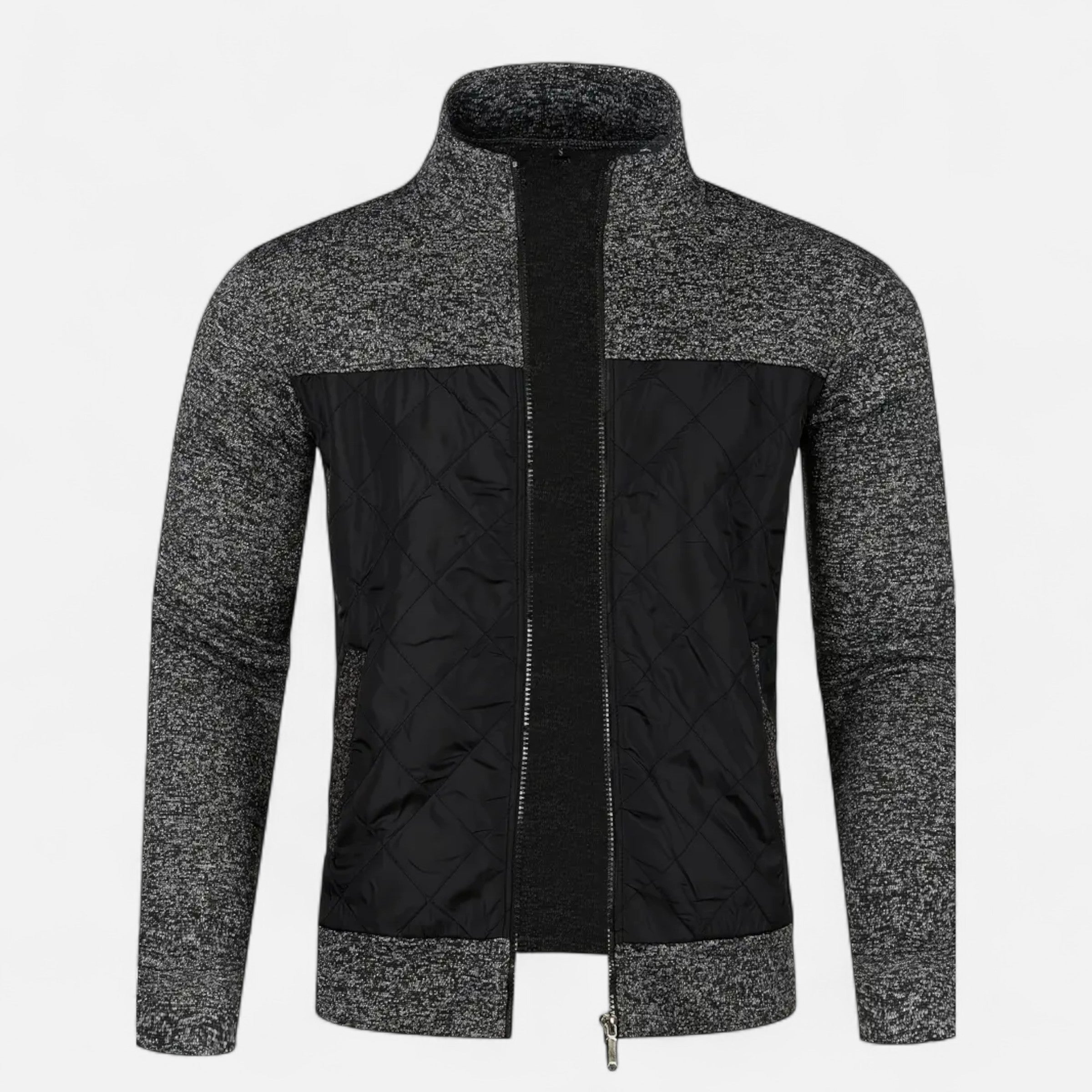 Dorevelle | Men’s Zip Jacket – Refined Knit Autumn Elegance