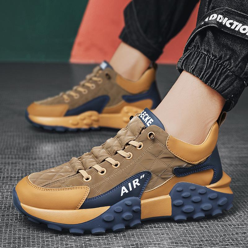 Men’s Chunky Streetwear Sneakers – Shock-Absorbing Sole & Bold Modern Design