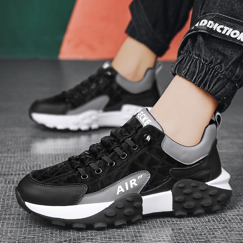 Men’s Chunky Streetwear Sneakers – Shock-Absorbing Sole & Bold Modern Design