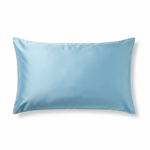 Luxe 100% zijde kussensloop in Airy Blue voor huid en haar