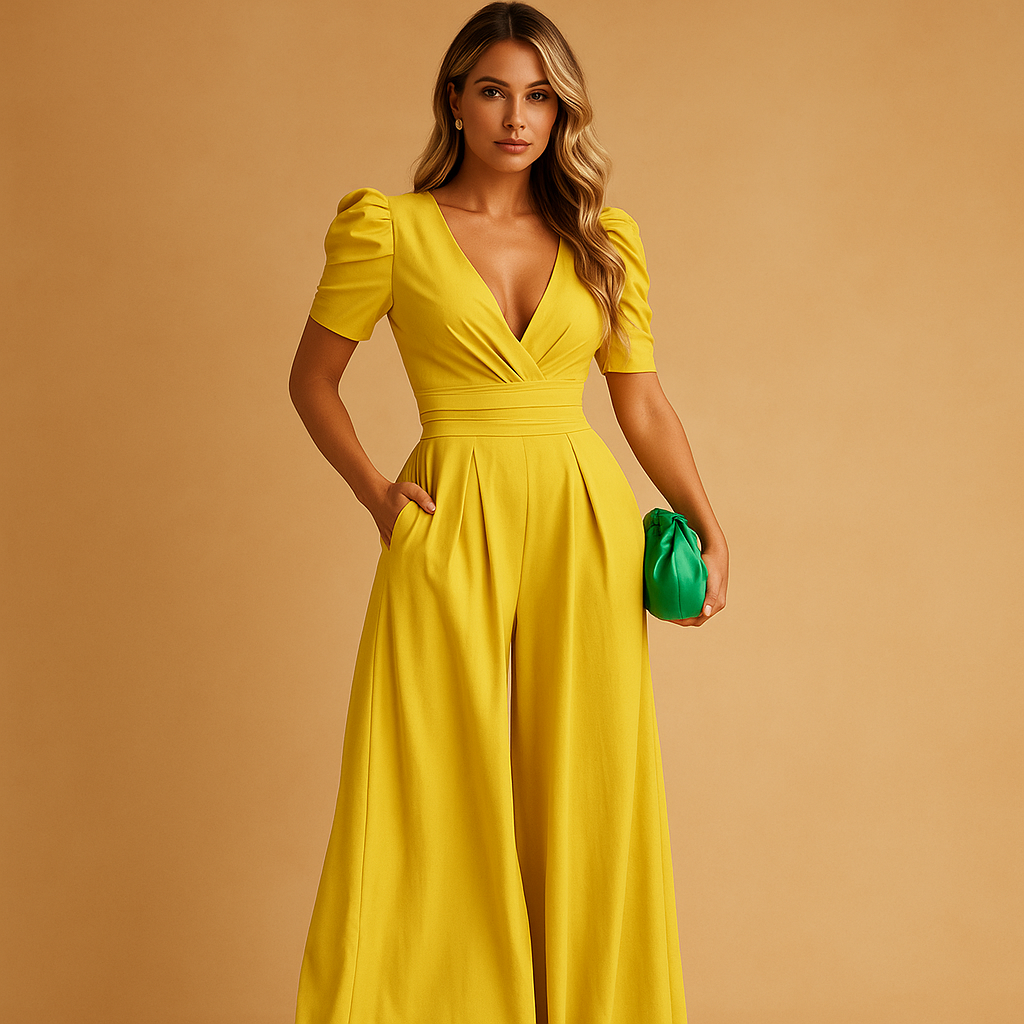 Women's Elegant Full-Length Jumpsuit with Tailored Fit