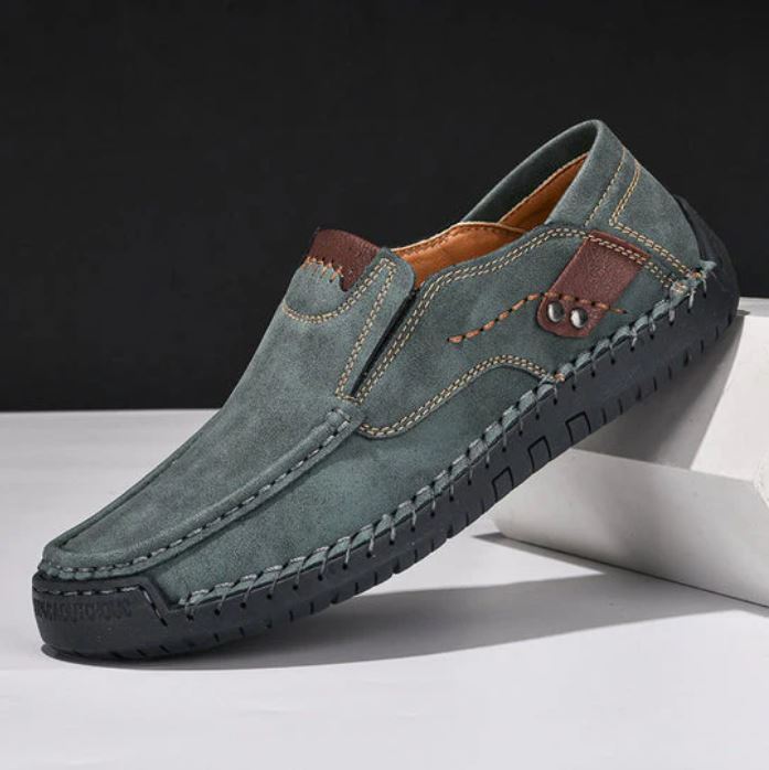 Men’s Casual Leather Loafers – Hand-Stitched Design & All-Day Comfort