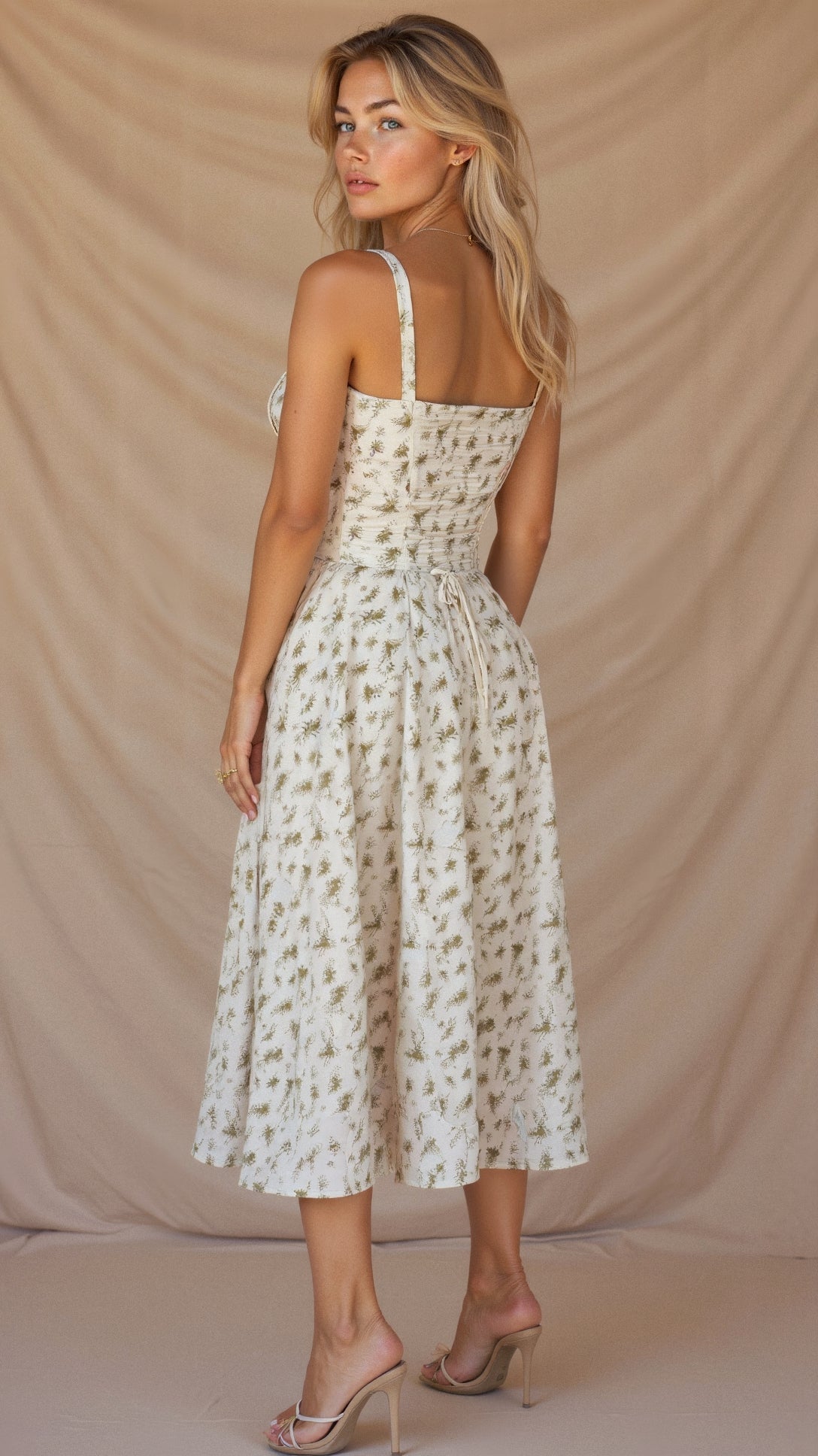 Corset Midi Dress for Women | Elegant Silhouette