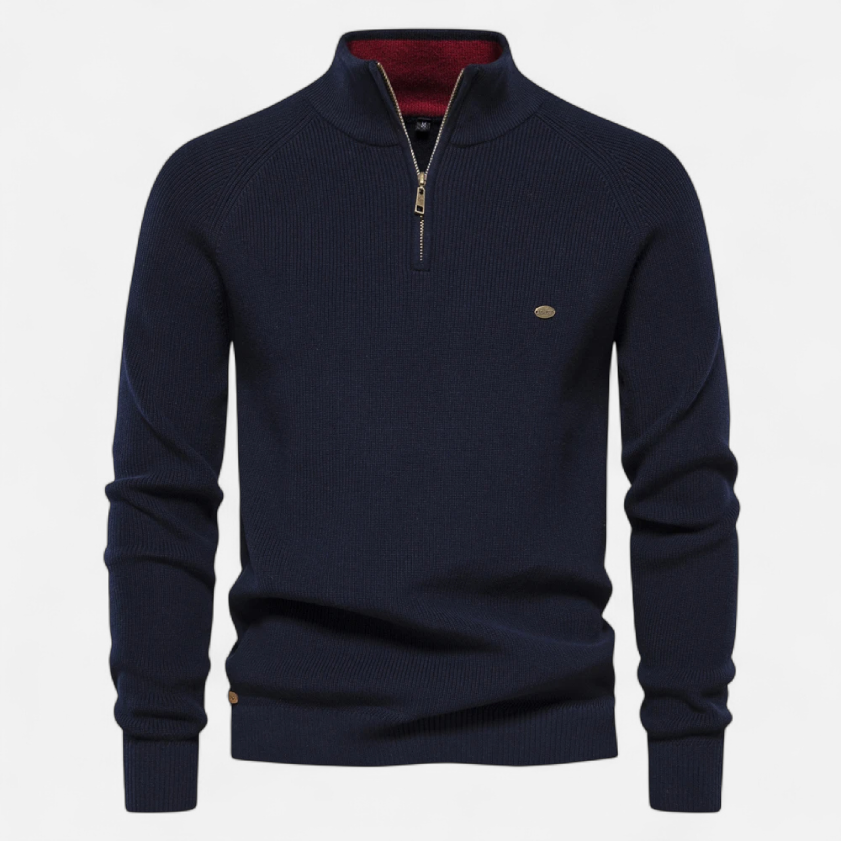 Men’s Premium Half-Zip Knit Sweater – Soft Touch, Warm & Stylish