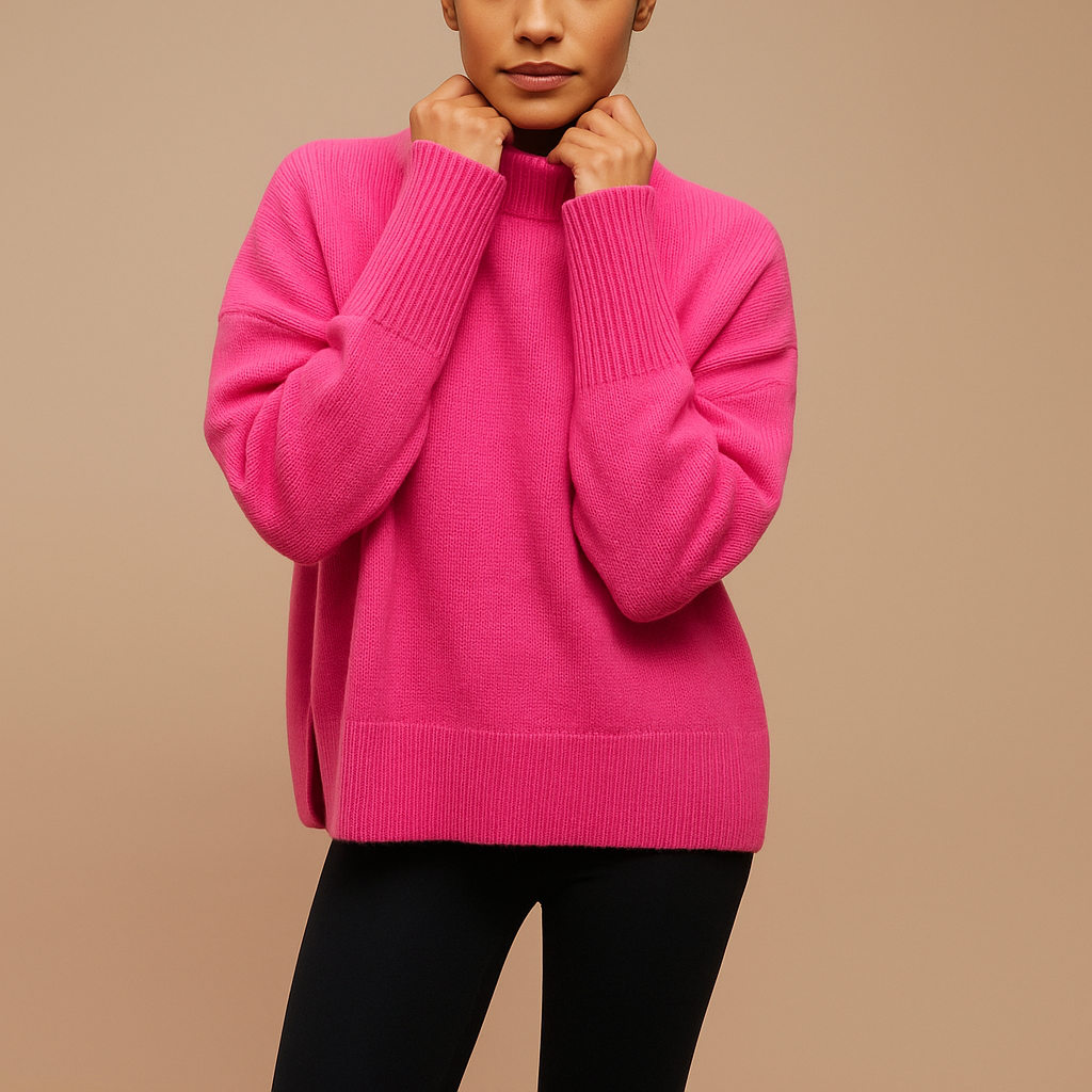 Classic Turtleneck Knit Sweater – Soft, Warm & Elegant Fit