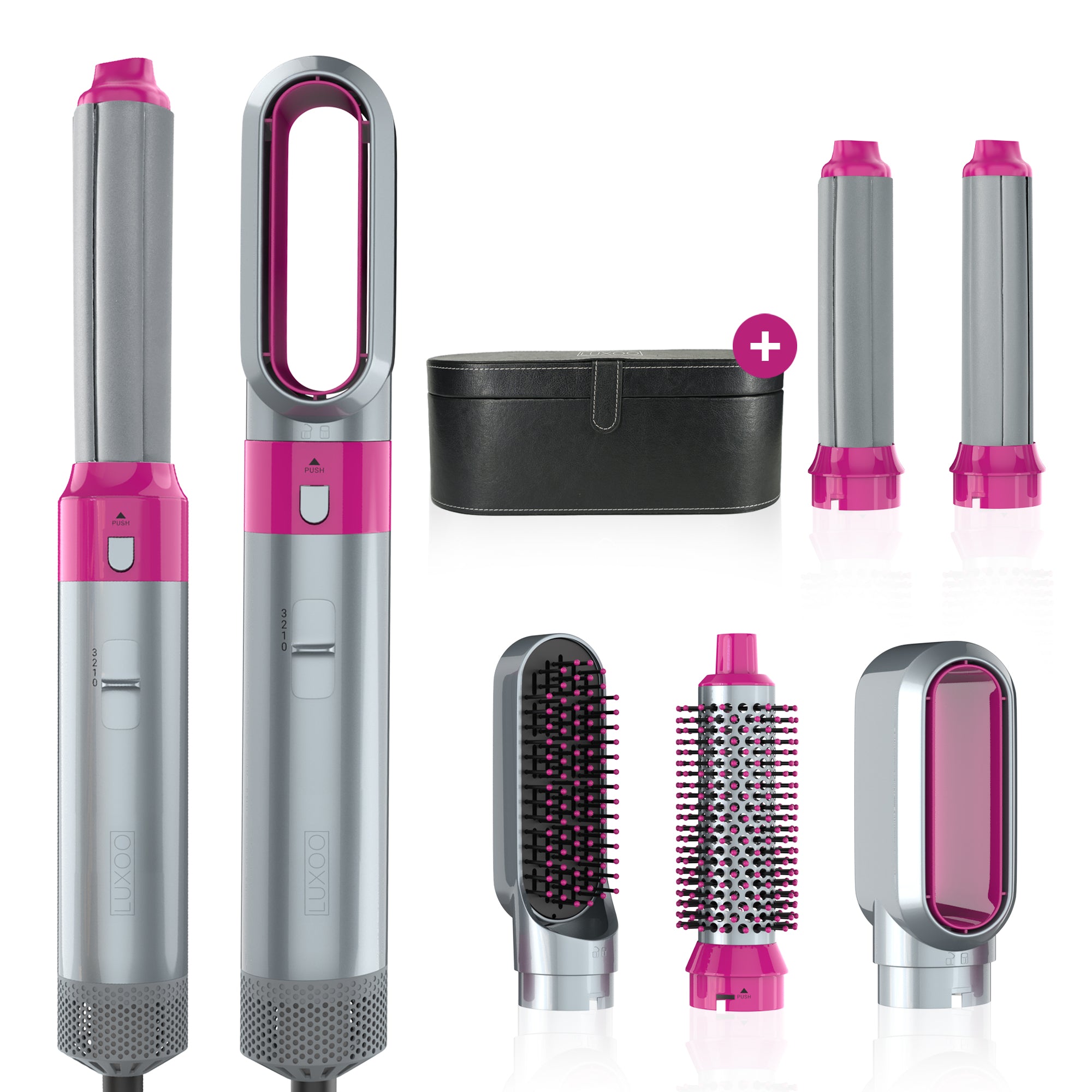 Luxoo Airstyler Zwart + opbergccase