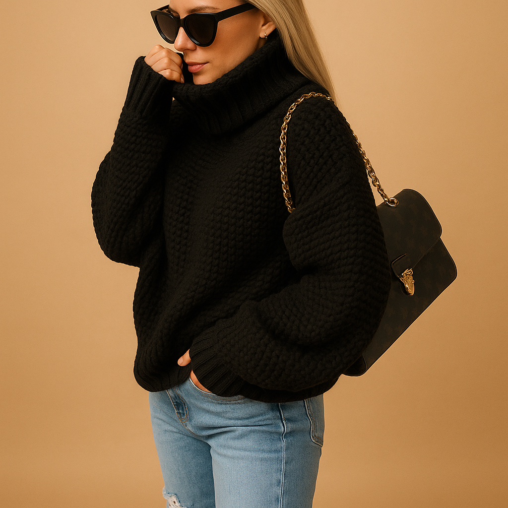 Women’s Wool Jumper | Warm Knit Jumper with Chunky Texture