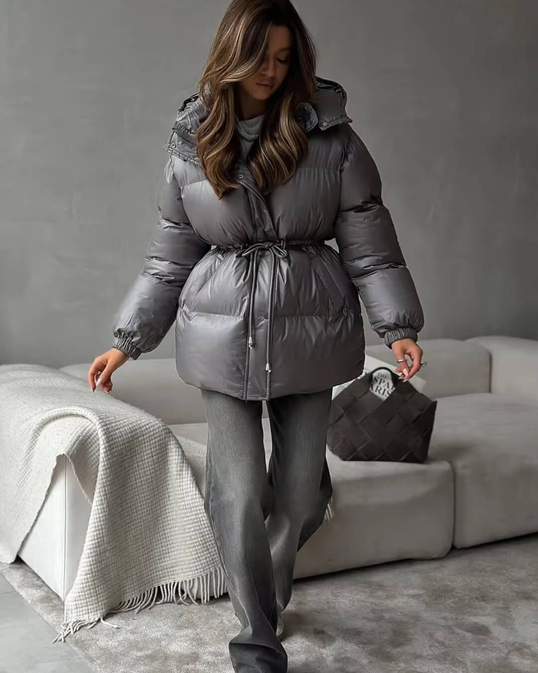 EleganceShield Women’s Puffer Coat